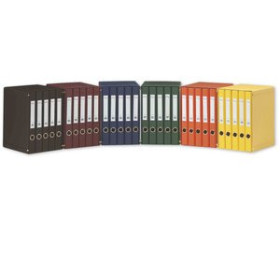 Carpetas de anillas MODULO CARPETA ANILLAS PARDO FORRADO PVC 5 uds.Fº 2 an.MIXTAS 25mm NEGRO 23101300  2109503