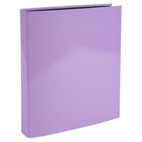 Carpetas de anillas CARPETA de ANILLAS EXACOMPTA AQUAREL CARTON FORRADO A4 4 an.25mm MALVA 23101255  14581