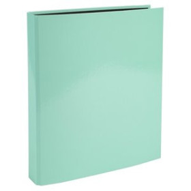 Carpetas de anillas CARPETA de ANILLAS EXACOMPTA AQUAREL CARTON FORRADO A4 4 an.25mm VERDE 23101385  18973