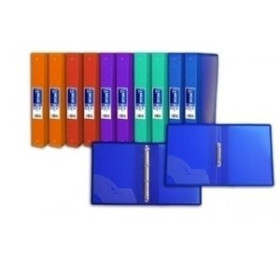 Carpetas de anillas CARPETA de ANILLAS OFFICE BOX PP SUPRA A4+ 4 an.40mm 5 col.surt. 43703016  1554