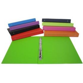 Carpetas de anillas CARPETA de ANILLAS SARO PVC ESCOLAR 4º 4 an.25mm 9 col.surt. 43702014  T048140-R