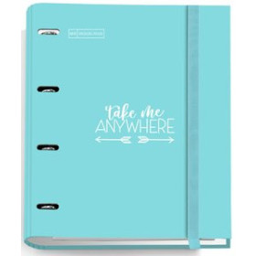 Carpebloc CARPEBLOC MIQUELRIUS MESSAGES CARTON FORRADO A4 4 an.MIXTAS 35mm con REC.100 hj. 90 gr. CELESTE 15103285  931860