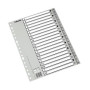 Índice alfabético PP y PVC INDICE ESSELTE PP ALFABETICO Fº 20 pestañas 16 taladros GRIS (11604) 12601492  GY159C