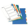 Separadores PP y PVC SEPARADORES ESSELTE PP A4 10 pestañas 11 taladros con IND.B/N 12601273  800200100