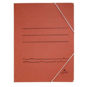 Carpetas de gomas CARPETA de GOMAS y SOLAPAS CARTON MATE Fº CUERO 22201191  CPS037-3FAR