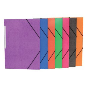 Carpetas de gomas CARPETA de GOMAS y SOLAPAS MARIOLA SIMILPRESPAN CARTON FORRADO Fº VIOLETA 12602134  13825