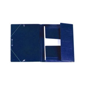 Carpetas de gomas CARPETA de GOMAS y SOLAPAS IBERPLAS PVC Fº  AZUL 12601488  1250132