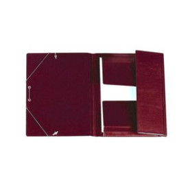 Carpetas de gomas CARPETA de GOMAS y SOLAPAS IBERPLAS PVC Fº  BURDEOS 12601572  1247132