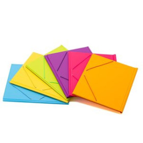 Carpetas de gomas CARPETA de GOMAS y SOLAPAS IBERPLAS PVC serie FUN COLOR Fº EXPOSITOR de 18 12601367  400154943