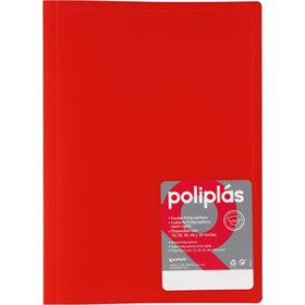 Carpetas de fundas (tarifarios) CARPETA FUNDAS (TARIFARIO) GRAFOPLAS PP FLEXIBLE POLIPLAS TRANS. Fº 10 F. ROJO 13802381  MR28278