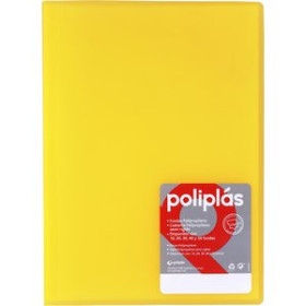 Carpetas de fundas (tarifarios) CARPETA FUNDAS (TARIFARIO) GRAFOPLAS PP FLEXIBLE POLIPLAS TRANS. Fº 30 F. AMARILLO 12601075  CM3