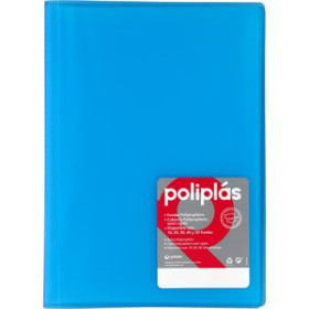 Carpetas de fundas (tarifarios) CARPETA FUNDAS (TARIFARIO) GRAFOPLAS PP FLEXIBLE POLIPLAS TRANS. Fº 40 F. AZUL 22201240  CIMP4_2