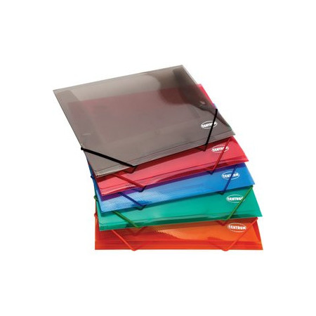 Carpetas de gomas CARPETA de GOMAS y SOLAPAS CENTRUM PP A4 SURTIDO 12602075  MEV4