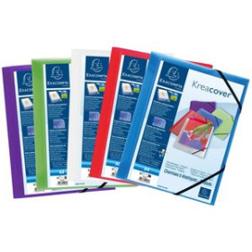 Carpetas de gomas CARPETA de GOMAS y SOLAPAS EXACOMPTA KREACOVER PP TRANSLUCIDO A4 SURTIDO (5 col.) 22201149  MC_MEMORIA