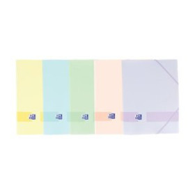 Carpetas de gomas CARPETA de GOMAS y SOLAPAS OXFORD LIVE&GO PP A4+ SURTIDO (5 col. PASTEL) 22201183  VERANO78