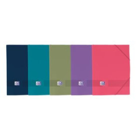 Carpetas de gomas CARPETA de GOMAS y SOLAPAS OXFORD LIVE&GO PP A4+ SURTIDO (5 col. VIVOS) 22201184  VERANO89