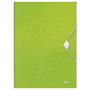 Carpetas de gomas CARPETA de GOMAS y SOLAPAS LEITZ WOW PP A4 VERDE 22201107  VAC3IG