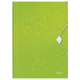 Carpetas de gomas CARPETA de GOMAS y SOLAPAS LEITZ WOW PP A4 VERDE 22201107  VAC3IG