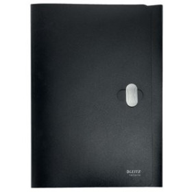 Carpetas de gomas CARPETA LEITZ RECYC LE 3 SOLAPAS  PP CIERRE GIRATORIO NEGRO 30501135  775901