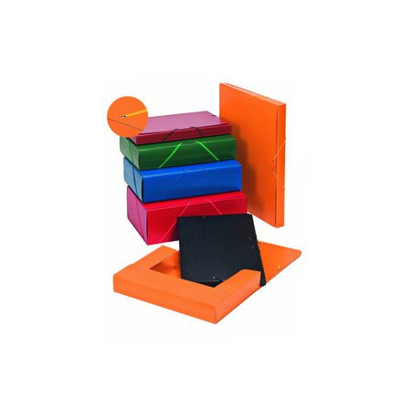 Carpetas de proyectos CARPETA de PROYECTOS CARCHIVO CARTON PINTADO A4 GOMAS  7 cm VERDE 17201075  79258