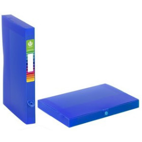 Carpetas de proyectos CARPETA de PROYECTOS CARCHIVO PP TRANS. A4 BROCHE y TIRADOR 5 cm AZUL 16401396  80120000