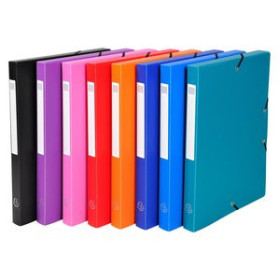 Carpetas de proyectos CARPETA de PROYECTOS EXACOMPTA EXABOX PP LISO OPACO A4 GOMAS  2