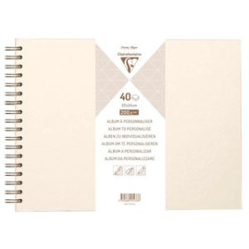 Albumes y marcos de fotos ALBUM de FOTOS CLAIREFONTAINE DIY MARFIL tapa DURA 32x24 cm 40h 200g 18001885  34111