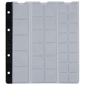 Albumes de monedas FUNDA para ALBUM de MONEDAS PARDO con LOMO RFZO.NEGRO Ø 22