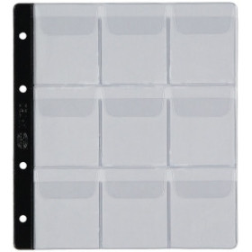 Albumes de monedas FUNDA para ALBUM de MONEDAS PARDO con LOMO RFZO.NEGRO Ø 55mm 9 aloj. 18001743  510269