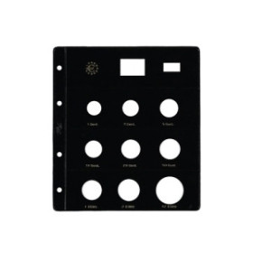 Albumes de monedas FUNDA para ALBUM de MONEDAS PARDO tipo CLARABOYA EUROS  9 aloj. (especial 12 ) 18001844  509021