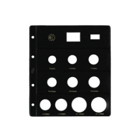 Albumes de monedas FUNDA para ALBUM de MONEDAS PARDO tipo CLARABOYA EUROS 10 aloj. (especial 12+12 ) 18001845  509061