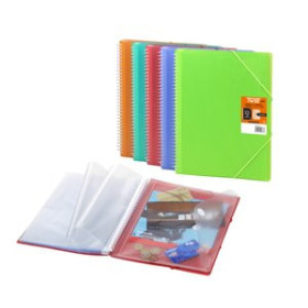 Carpetas de fundas (tarifarios) CARPETA FUNDAS (TARIFARIO) OLEF TWIST PP FLEXIBLE A4 50 F. AZUL 40401148  01244