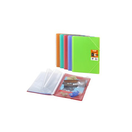 Carpetas de fundas (tarifarios) CARPETA FUNDAS (TARIFARIO) OLEF TWIST PP FLEXIBLE A4 50 F. LIMA 40401508  15074