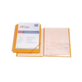 Carpetas de fundas (tarifarios) CARPETA FUNDAS (TARIFARIO) PARDO STUDIO STYLE ESPIRAL PP A4 50 F. NARANJA 16701018  DK11240