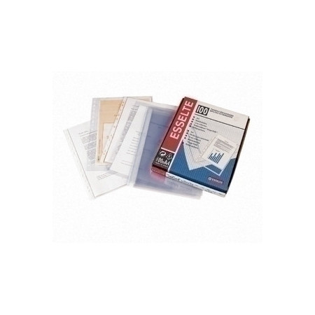 Fundas multitaladro FUNDA MULTITALADRO ESSELTE PP  40µ PL.NJ. A4 11 TAL.RFZO. PAQUETE de 100 (46115) 18802255  3280047