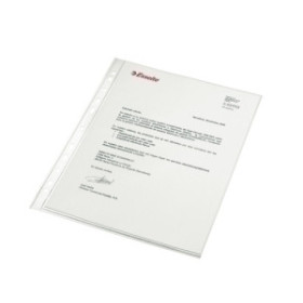 Fundas multitaladro FUNDA MULTITALADRO ESSELTE PP 120µ CRISTAL LISO A4 11 TAL.sin REFUERZO PAQUETE de 100 18802152  48610