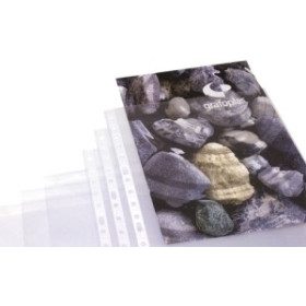 Fundas multitaladro FUNDA MULTITALADRO GRAFOPLAS PP  70µ LISO A4 11 TAL.RFZO. PAQUETE de 100 18802160  49353