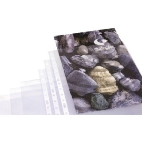 Fundas multitaladro FUNDA MULTITALADRO GRAFOPLAS PP  70µ LISO Fº 16 TAL.RFZO. PAQUETE de 100 26001439  153559