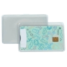 Fundas portacarnet FUNDA PORTACARNET IBERPLAS PVC 150µ REBAJE CRISTAL 55x85mm (NIF) PAQUETE de 50 16201126  832/4