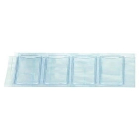 Fundas adhesivas FUNDA ADHESIVA IBERPLAS PVC 300µ TIRA de 4 TARJETEROS para LOMO 40x80mm PAQUETE de 40 18901555  61 CA24-4