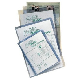 Dosieres ángulo recto DOSIER ANGULO RECTO SARO PVC 280µ Fº TRANSPARENTE PAQUETE de 50 26001247  S160/L2