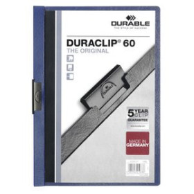 Dosieres clip DOSIER CLIP DURACLIP PVC A4 2209 pinza METAL 60h AZUL OSCURO 19301057  400198772