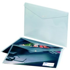 Dosieres sobre y bolsas cremallera DOSIER SOBRE CARCHIVO PP VELCRO A3 CRISTAL 11801331  01004200