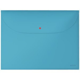 Dosieres sobre y bolsas cremallera DOSIER SOBRE LEITZ COSY PP OPACO BROCHE A4 con DOS BOLSILLOS AZUL PACK DE 3 16201496  891919