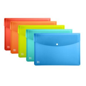 Dosieres sobre y bolsas cremallera DOSIER SOBRE OXFORD/ELBA URBAN PP TRANSLUCIDO BROCHE A5 SURTIDO (5 colores) 42201231  266PFR
