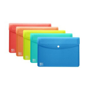 Dosieres sobre y bolsas cremallera DOSIER SOBRE OXFORD/ELBA URBAN PP TRANSLUCIDO BROCHE A6 SURTIDO (5 col.) 42201246  266GNP