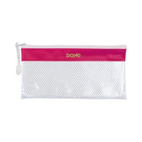 Dosieres sobre y bolsas cremallera PORTATODO DOHE CREMALLERA APAISADO PVC BLANCO/ROSA 27301049  202500