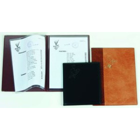 Carpetas portamenús CARPETA PORTAMENUS IBERPLAS PVC Fº 2 FUNDAS y 2 BOLSAS MARRON 42201623  THZ749GL