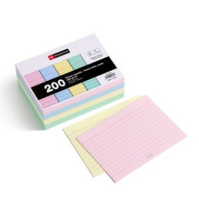 Fichas rayadas FICHAS MIQUELRIUS RAYADAS COLOR 105x148mm (A6) paquete de 200 14101031  26004