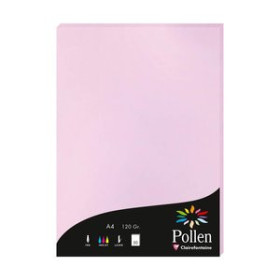 Papel verjurado y alta gama PAPEL CLAIREFONTAINE POLLEN A4 120g 50h LILA 25201663  1659-11